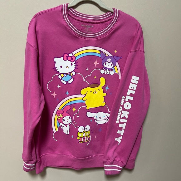 Sanrio Tops - Women's Hello Kitty Collegiate
Graphic Sweatshirt - Pink XL Crew Neck